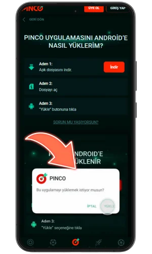 APK dosyasını indirin