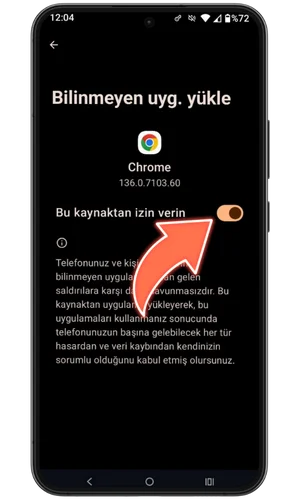 Bilinmeyen kaynaklara izin verin