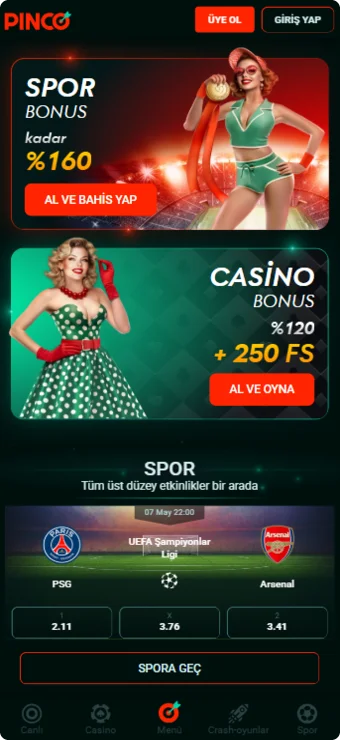 Pinco APK Ana Sayfa