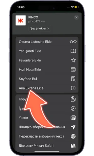 Pinco uygulamasını yükleyin