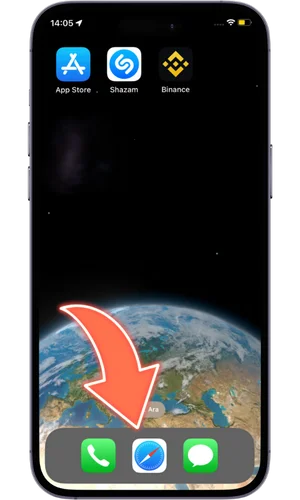 Safari’yi açın