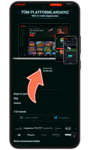 Yeni APK dosyasını indirin