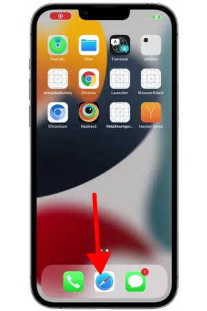 Home page iOS