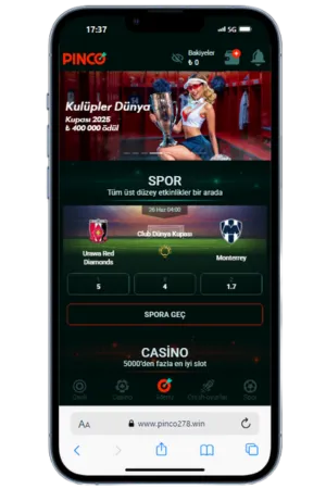 Main screen Pinco Casino