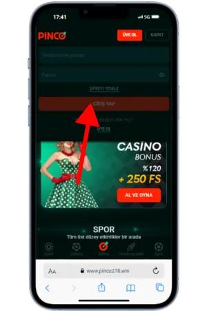 Register Pinco APP