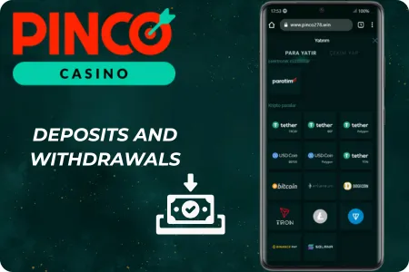 Pinco deposit steps