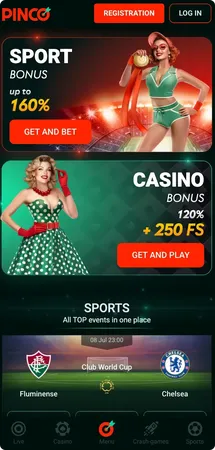 Pinco main screen