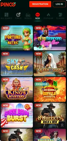 Pinco new games category screenshot